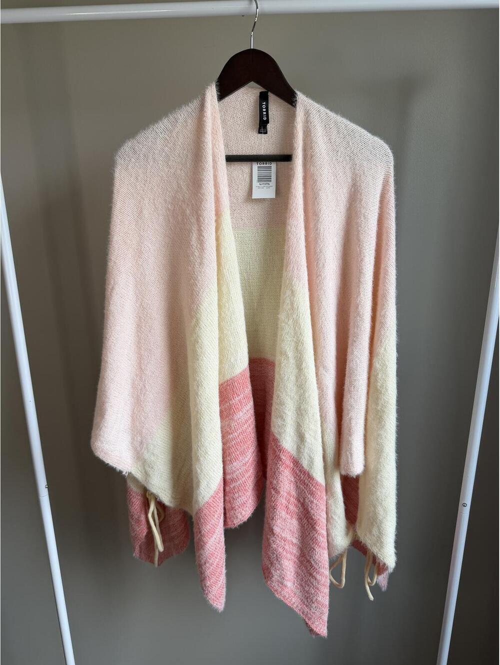 Torrid Colorblock Knit Ruana multicolor wrap